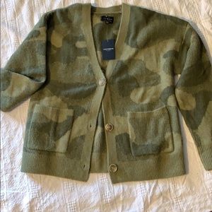 Lucky Brand cozy, stylish camo cardigan NWT